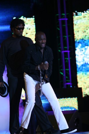 2face performing Free one of the songs off his album Unstoppable